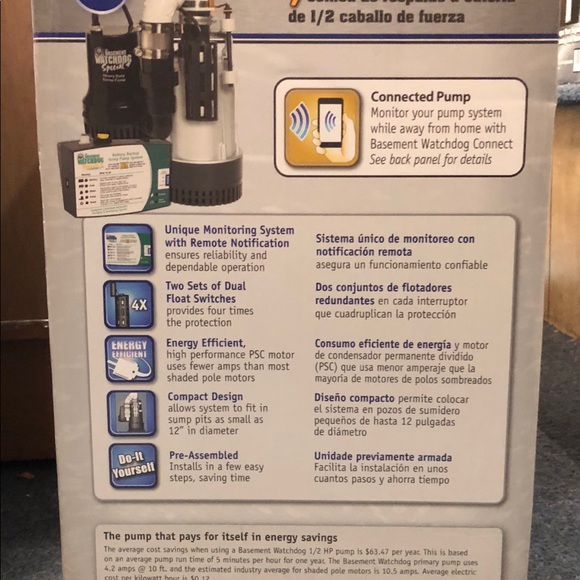 Submersible Dual Float Switch Compact Sump Pump - Picture 2 of 6